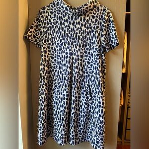Tyler Boe Navy and Black animal print dress - SIZE XS
